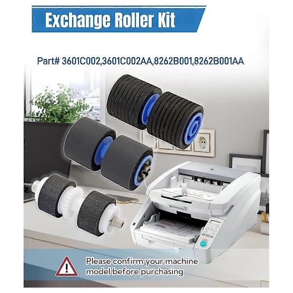 8262B001 8262B001AA Scanner Utbytesvals Kit Passar för -G1100 -G1130 -G2090 -G2110 -G2140 Skannrar