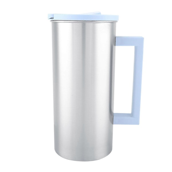 1800ml Multifunktionell Vattenmugg i Rostfritt Stål för Mjölk Juice Kaffe (Blå)