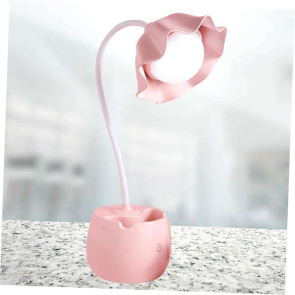 2 stk. Bordlampe USB Skrivebordslampe Studielampe Sengelampe LED