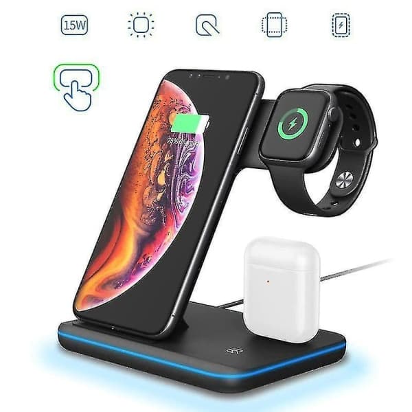 Trådløs Oplader Ur Telefonholder