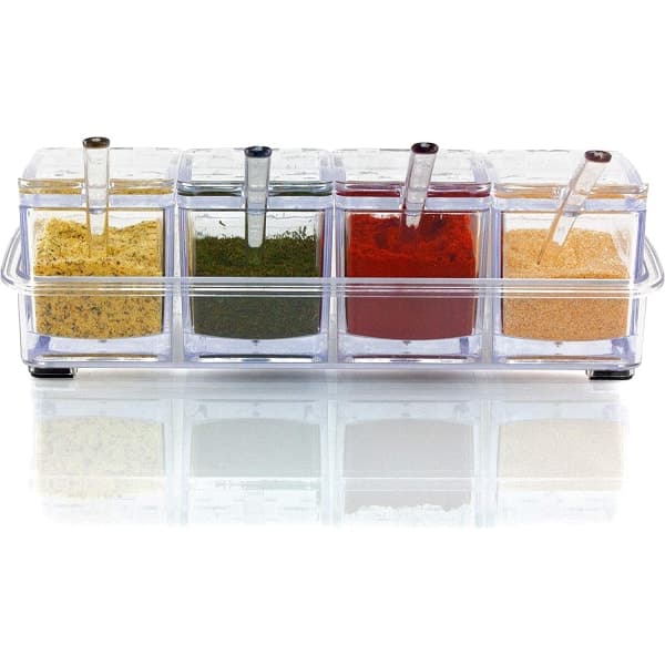 Spice Box, Transparent Acrylic Storage Containers for Spice Jars