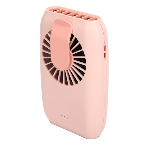 F22 Liten Halsfläkt Multifunktionell USB Bärbar Midjefläkt för Utomhusbruk Skrivbord Sport Rosa