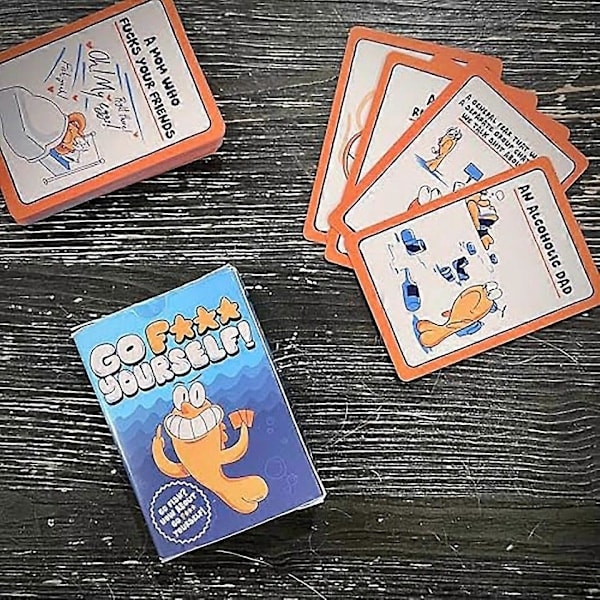 Go Fish Kortspel, Go F*ck Yourself, Go Fish-spelet för Vuxna Du Alltid Velat Ha