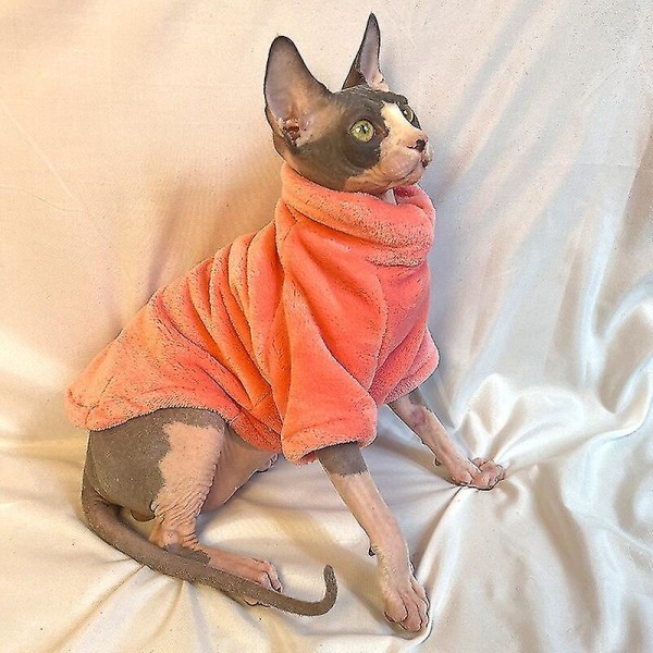 Hund Ull Luvtröjor Katt Tröja Vintermode Förtjockning Varma Sphynx Kläder Hem Bekväma vinter Hundkläder För Små Hundar Drak Grey XS