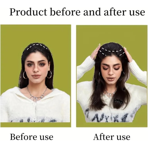 Hårkudde Hårstyling Tillbehör, Guld Fluffig Osynlig Hårkudde för Kvinnor, Naturlig Hårknutsklämma för Flickor (Mörkbrun)