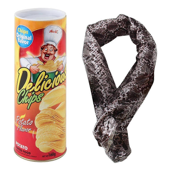 Potatischips Orm Skämtburk (Leksaksset)