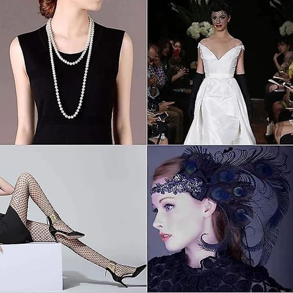 1920-tals damaccessoarer, Gatsby-stil damaccessoarset, 1920-talstema mode-set