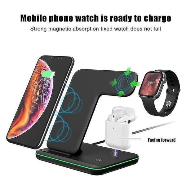 Trådløs Oplader Ur Telefonholder
