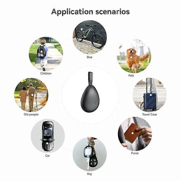 Bluetooth Tracker, Kompatibel med Apple Find My APP (kun iOS)