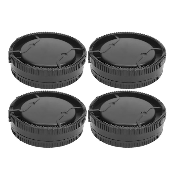 4 stk. linse bakdeksel kamerahus frontdeksel sett for Sony A-mount linse kamerahus svart