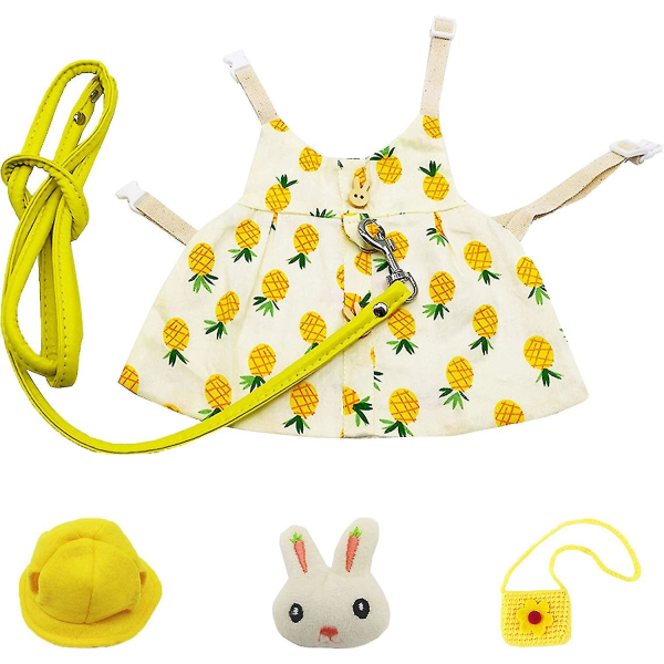 Bunny Rabbit Harness And Leash, Rabbits Clothes For Bunny Guinea Pig H