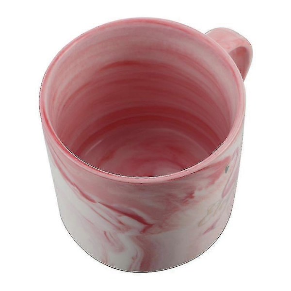 12x8,6 cm Pink Krus 1 stk. Marmormønstret Keramisk Krus Nordisk Flamingo Kaffekop Gavekrus til Fødselsdag