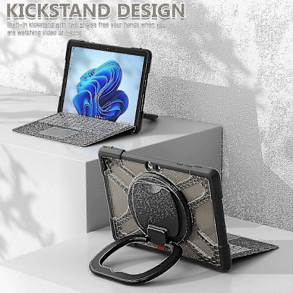 2025 För MicroSoft Surface Go 1 / 2 / 3 TPU + PC Surfplattefodral