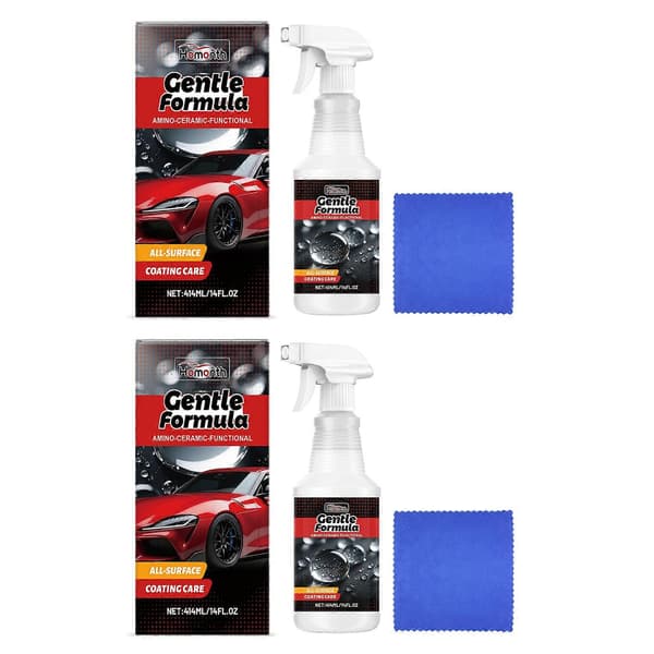 Keramisk bilcoating-sæt til lakbeskyttelse, hydrofobisk glans, langvarig, nem vedligeholdelse 2pcs