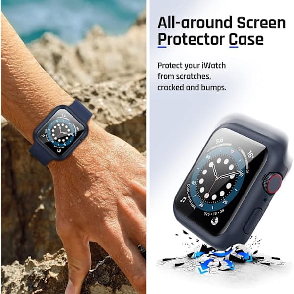 Vanntett etui for Apple Watch 44mm SE (2. generasjon)