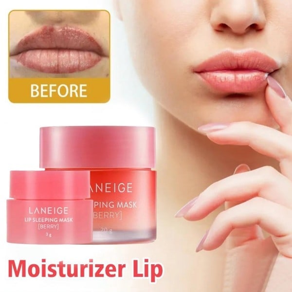 (Specialerbjudande) LANEIGE Lip Sleeping Mask EX Berry Läppvård Återfuktande rosaB 20g