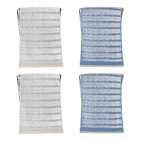 Handdukar Set om 4 Bomull Mjuk Absorberande Dekorativ Handduk för Badrum | 34*74CM