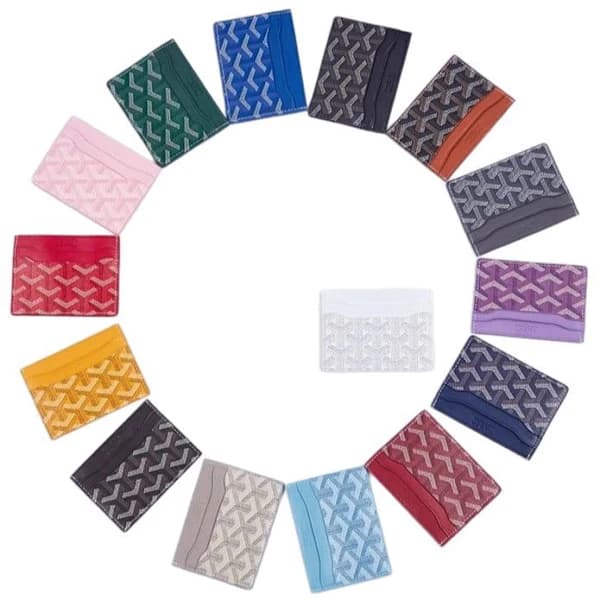 Gaoya unisex kortholder, houndstooth mønster, grå.