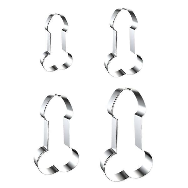 Jinjia Hardware Rustfrit Stål Kageform Sjov Valentinsdag Polterabend Kageform Cookie Cutter B/8pcs