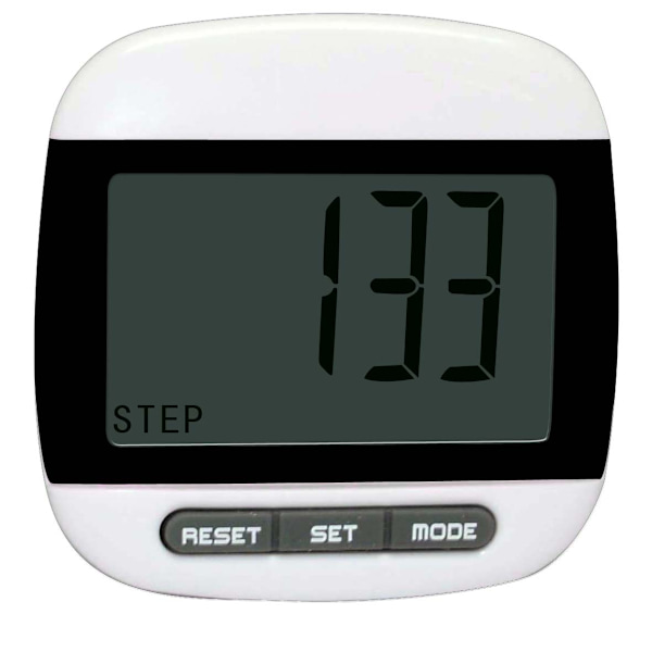 LCD Skridttæller Odometer Sort