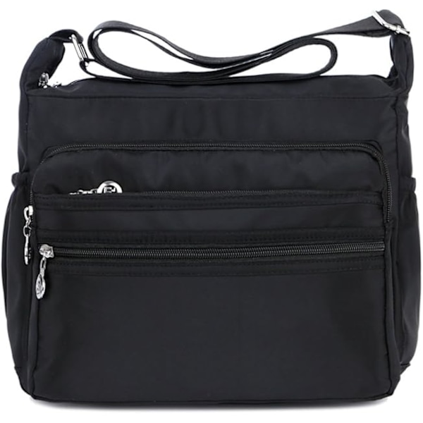 Dame Multi-Lomme Casual Crossbody Taske Vandtæt Skuldertaske Nylon Taske