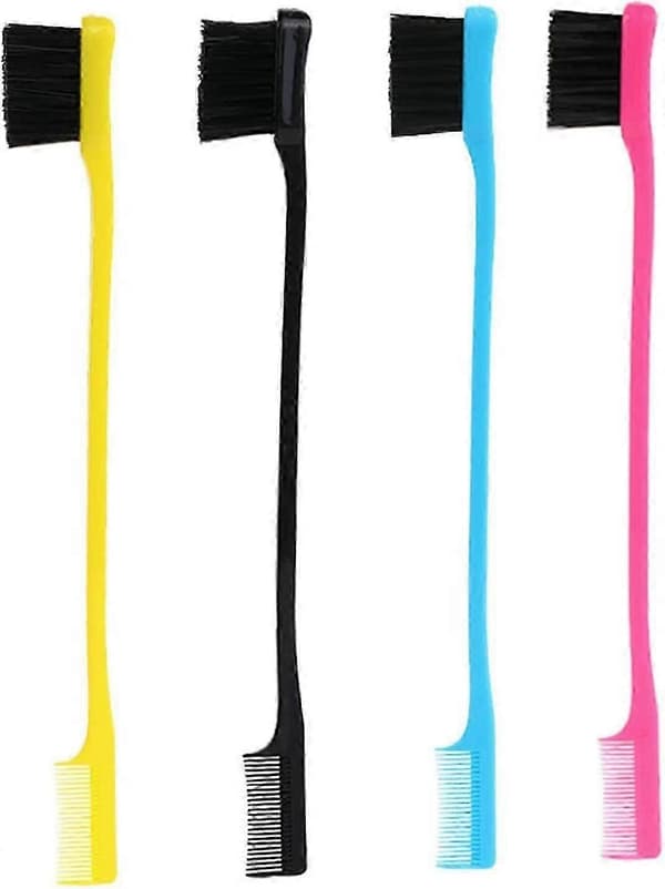 Edge Control Borste, dubbelsidig Edge Borste, 2 i 1 Edge Control Borste Och