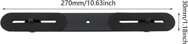 1/4\" Dubbel Kameramontering Blixtfäste 27cm/10.6\" Dubbel Kameramontering Hårdvara Blixtförlängningsstång