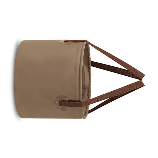 Utomhus Hopfällbar Hink Läckagesäker Luktfri Bärbar Camping Vattenhink för Picknick Diskning Fotbad 20L Kaffefärg
