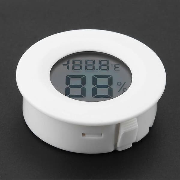Mini Digitalt LCD Termometer Hygrometer Rund
