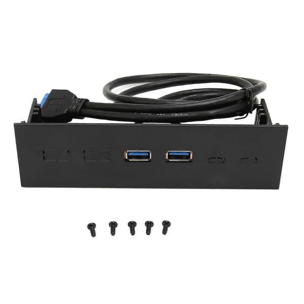 5.25-tums Frontpanel 2-Port USB-port Optisk Enhet Frontpanel USB 3.0 till 19-Pin