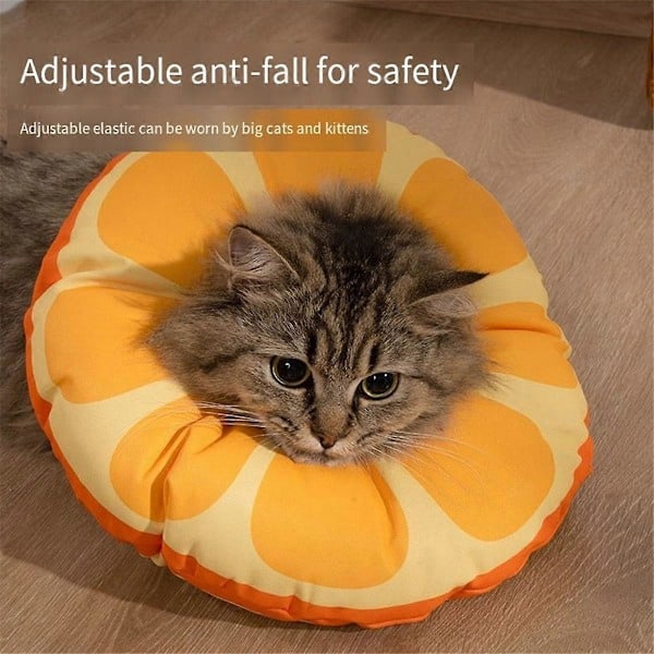Katthalsband, Kon för husdjur, Mjuk, Tåliga kattillbehör, Skyddande krage för kattsår M