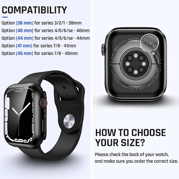 Vanntett etui for Apple Watch 44mm SE (2. generasjon)