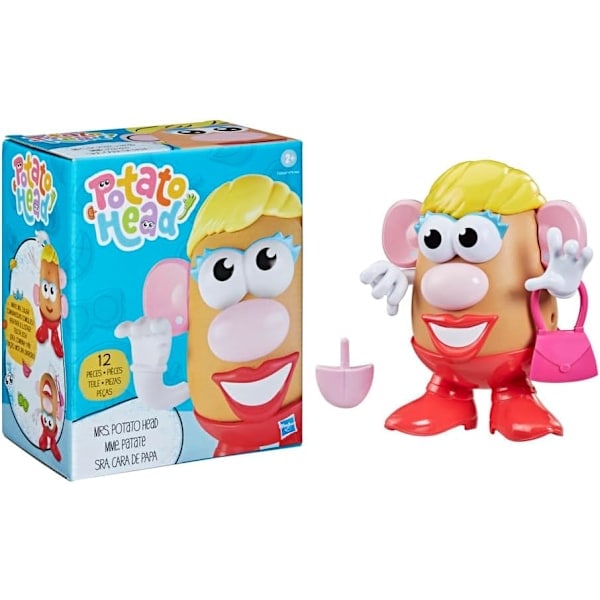 Klassisk leksak för barn från 2 år och uppåt, innehåller 12 delar och bitar för att skapa roliga ansikten