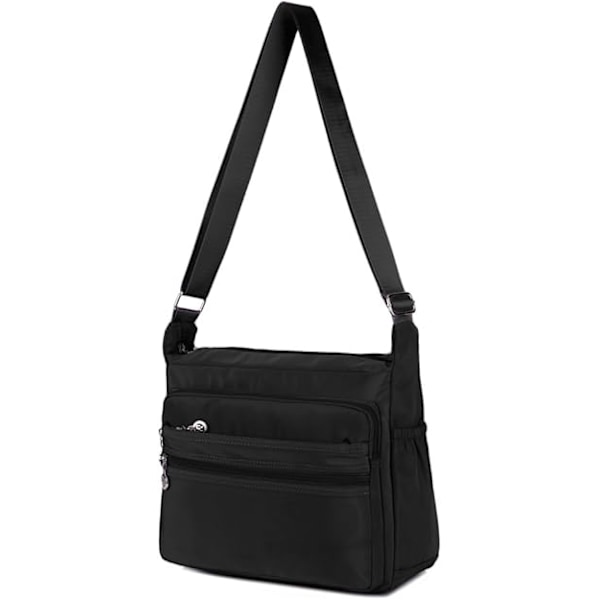 Dame Multi-Lomme Casual Crossbody Taske Vandtæt Skuldertaske Nylon Taske