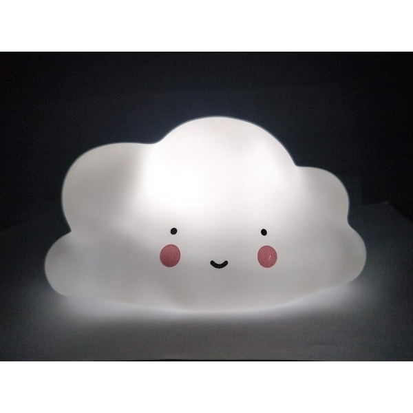 LED Cloud Night Light Batteridrevet Baby Kids Nursery Light (hvit, sky)