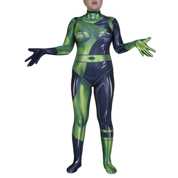 Kvinnor Cosplay Kostym Superskurk Halloween BodySuit Jumpsuit L