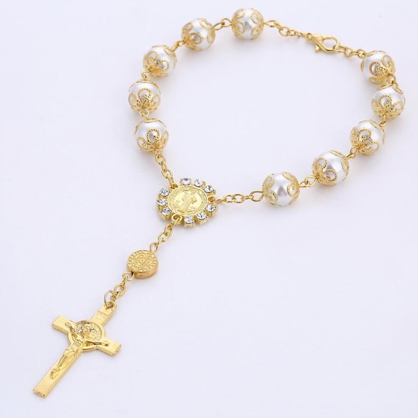 One Decade Auto Rosary Beads Catholic Alloy rannekoru