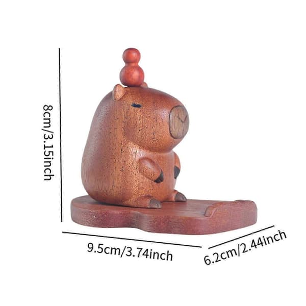 Capybara Træfigur Gave Bordpynt til Auto Housewarming Bordstatue
