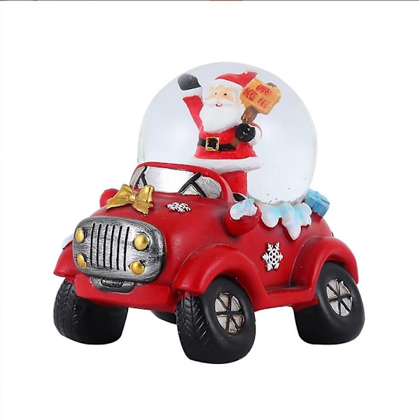 Pxcl Jul Kristallkula Lysande Vattenpolo Färgglatt Glitter Snö Glaskula Julklapps Ornament Red