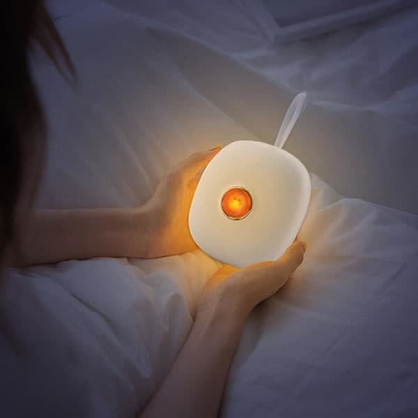 Multifunctional Vibrating Alarm Clock - Rechargeable Bed Shaker Under Pillow White