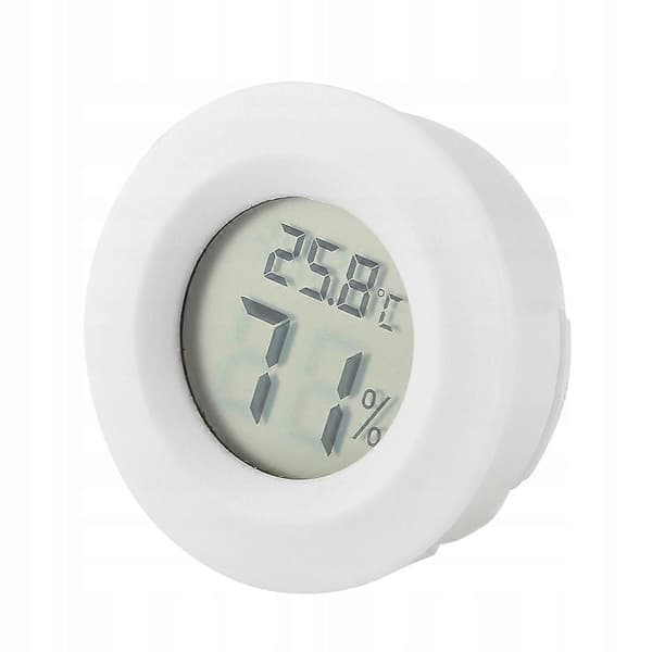 Mini Digitalt LCD Termometer Hygrometer Rund