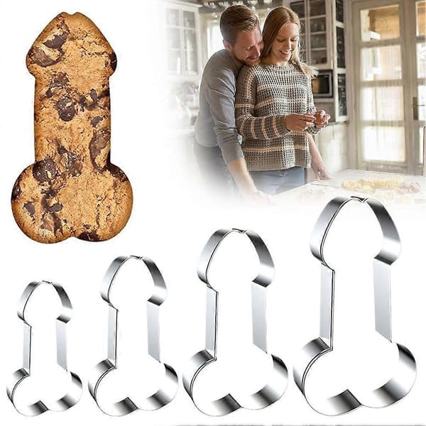 Jinjia Hardware Rustfrit Stål Kageform Sjov Valentinsdag Polterabend Kageform Cookie Cutter B/8pcs