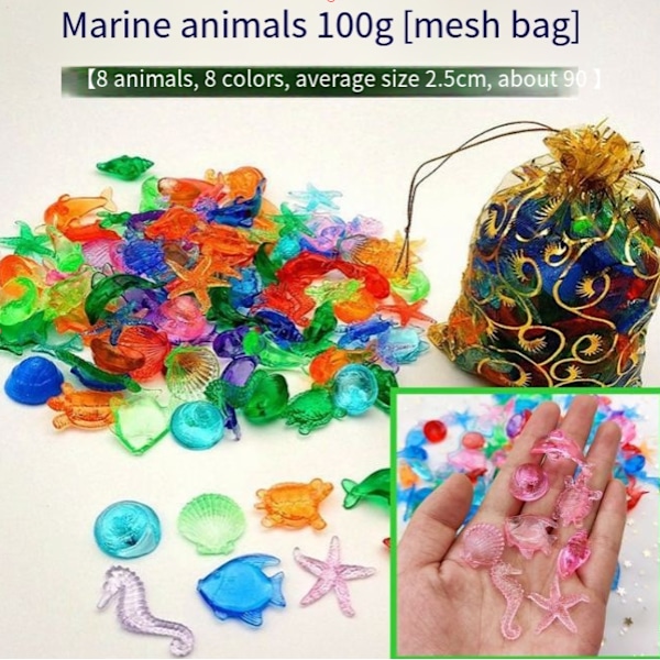 T Gemstone Simulation Animal Dolls Children's Toys Kindergarten Prizes Marine Animals