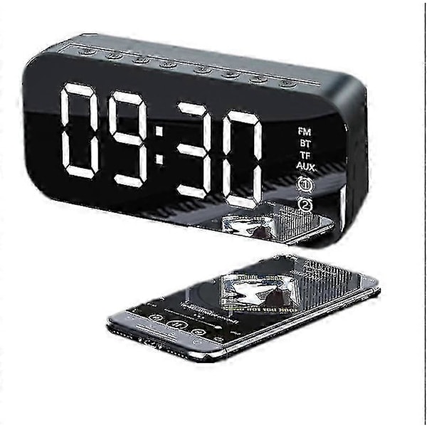 Multifunctional LED Digital Alarm Clock and Bluetooth Speaker