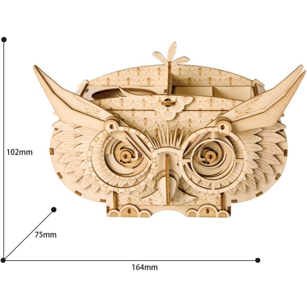 3D træpuslespil byggelegetøj - DIY Model Craft Kit - Tg405 Owl Tg405 Owl