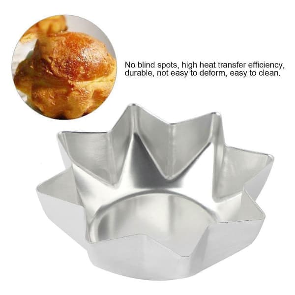 Non-stick åttekantet kakeform i aluminiumslegering, blomsterformet kakeform