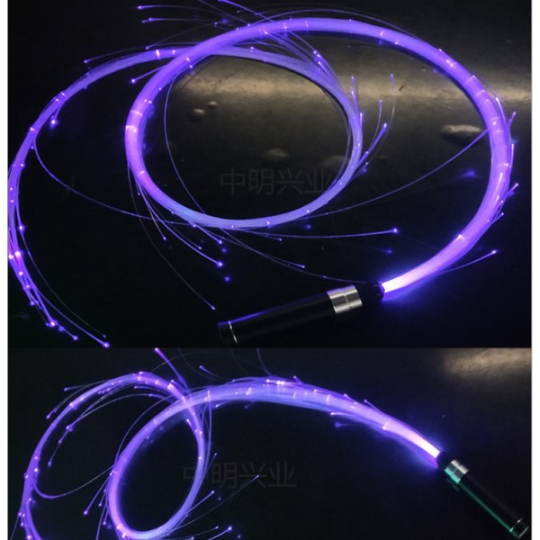 Led-kuituoptinen Super Bright Light 40 Color Mode 360 Kääntyvä Purple