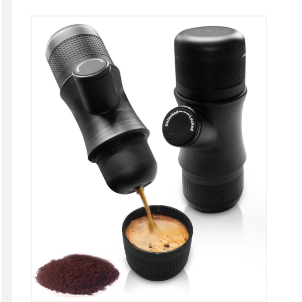 Mini handpressad kaffemaskin 8201 med halkfri kaffekopp