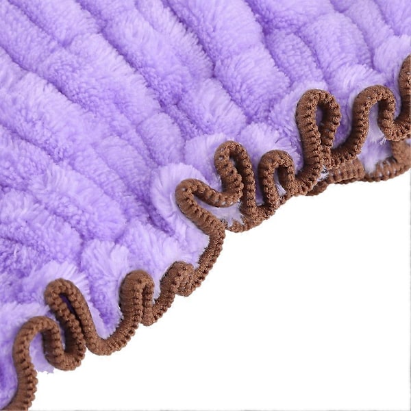 Purppura Naisten Korallifleece Lämmin Pyyhe Wrap Kylpytakki Suihku SPA Kylpytakki Mukava Seksikäs Vartalo