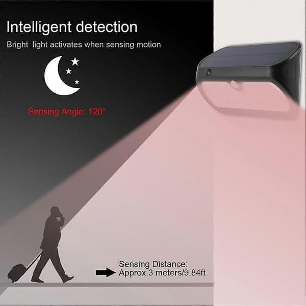 26 LED Solar Human Motion Sensor Lys Utendørs Hage Terrasse Korridor Lampe